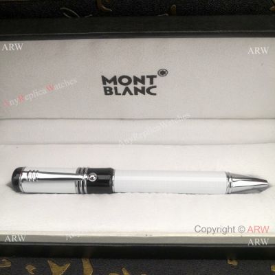 NEW! Replica Mont blanc Pen Limited Edition White Ballpoint Pen